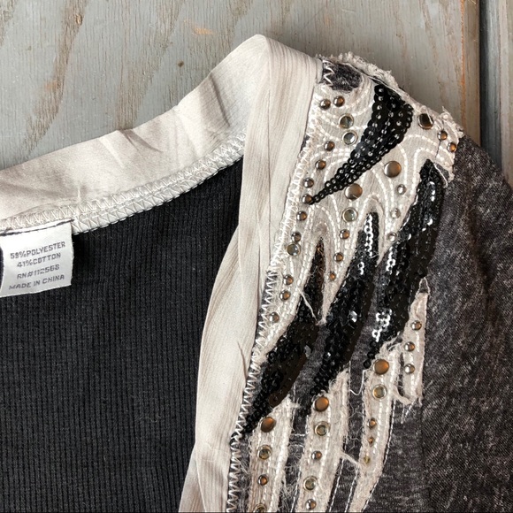 Miss Me long cardigan with V-neck - Picture 4 of 6